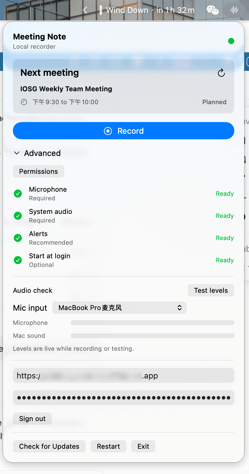 Tape local recorder for macOS, recording microphone and system audio with one click